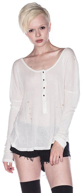 Slinky Grandpa Jersey Top - White