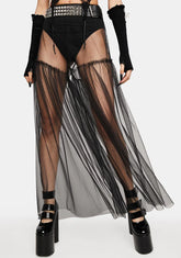 Off And Away Sheer Midi Skirt