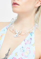 Sporty Luxe Acrylic Choker