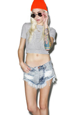 Bleu Blossom Roller Shorts