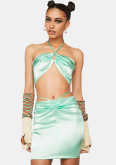 Captive Heart Halter Mini Dress