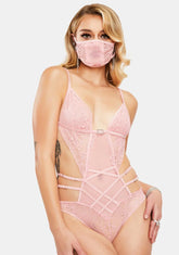 Early Riser Lace Teddy Set