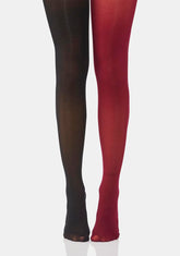 Double Take Two-Tone Sheer Tights