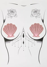 Baby Pink Seashell Pasties