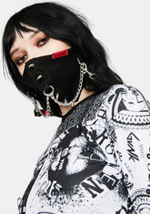 Spike And Chain Face Mask