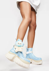 My Blue Melody Platform Boots