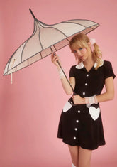 Cream My Fair Lady Pagoda Umbrella