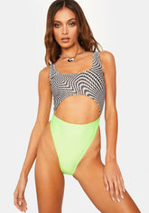 On Your Mind Checkered One-Piece