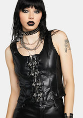 Winona Vegan Leather Goth Corset