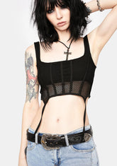 Trixi Fishnet Corset Top