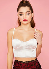Pearl Heart's Desire Satin Bustier Tank