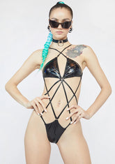 Onyx Corrupt Mind Strappy Bodysuit