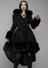 Haunted Hills Brocade High-Low Coat