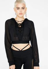 Action Recall Lace-Up Hoodie