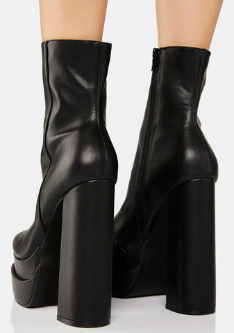 Supine Platform Ankle Boots