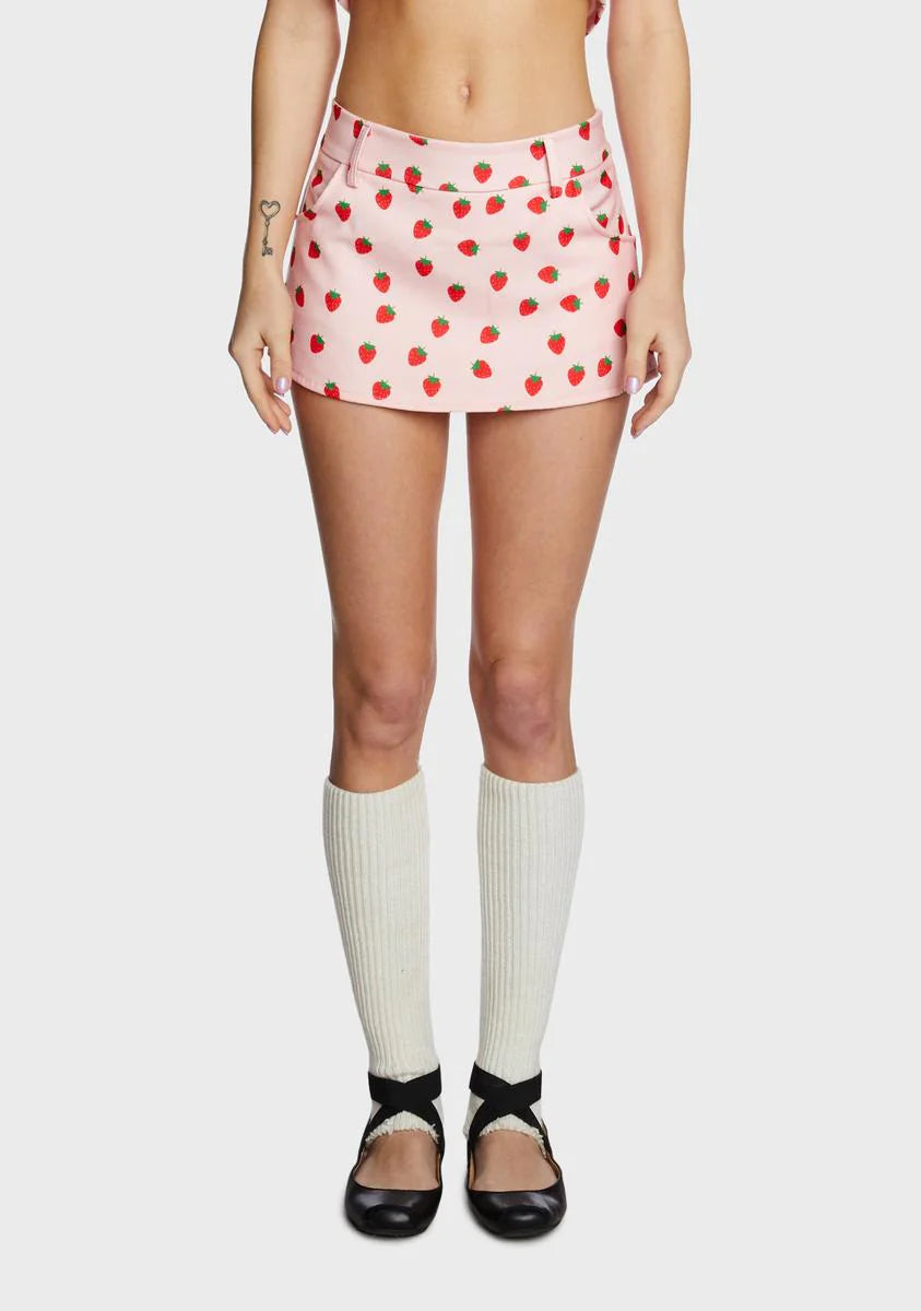 Strawberry Mini Skirt