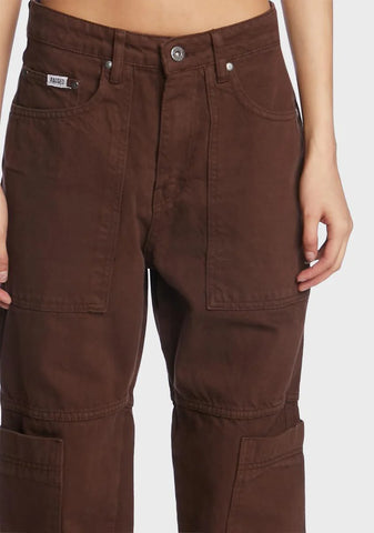 Brown Combat Jeans