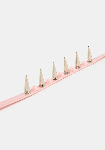 Macabre Thoughts Spiked Choker