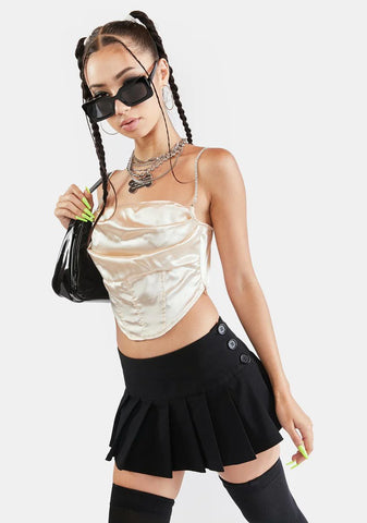 Creamy Satin Cami Top