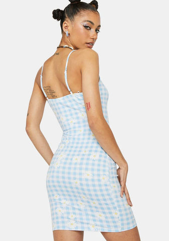 Cornflower Get Your Fix Mini Dress