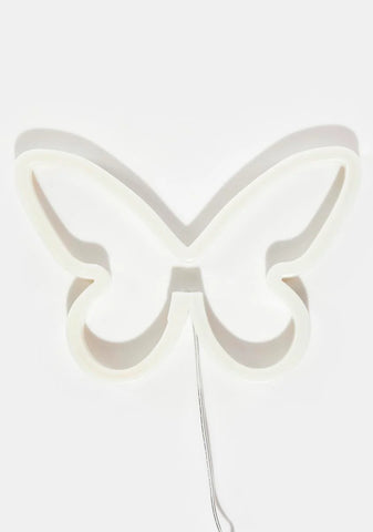 Winging It Neon Butterfly Sign
