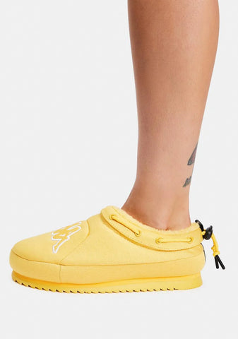 Yellow Logo Tasin Sneaker Mules
