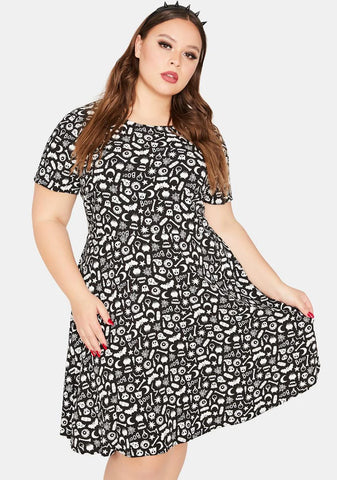 Curve Magic Mix Mini Dress