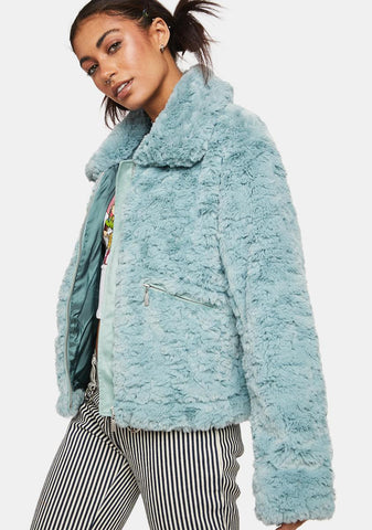Serena Short Length Faux Fur Coat