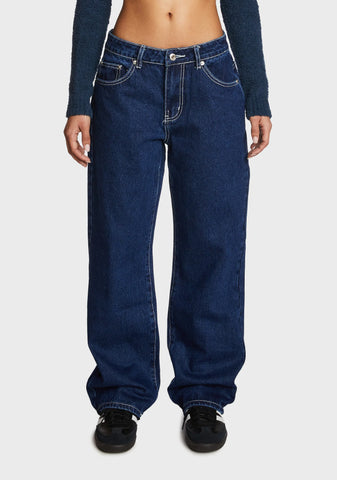 Low Rise Baggy Mom Jeans