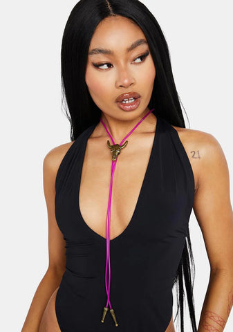 Purple Light Up Bolo Tie