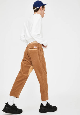 Beige Corduroy Easy Pants