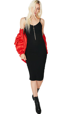 On My Grind Bodycon Midi Dress