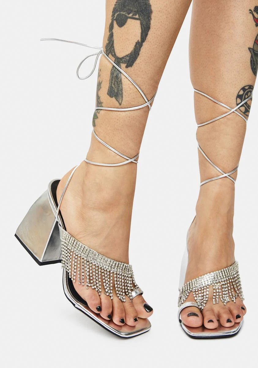 Chrome Peri Heels