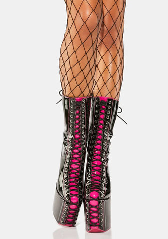 Star Behavior Platform Stiletto Boots
