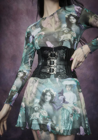 Path To The Underworld Vegan Leather Corset Belt