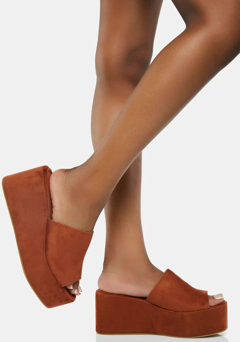 Moving Forward Platform Sandals