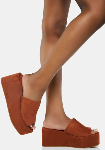 Moving Forward Platform Sandals