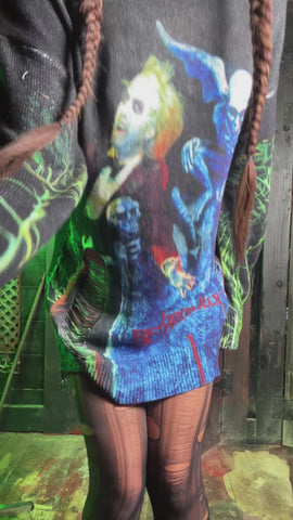 It’s Showtime Distressed Sweater