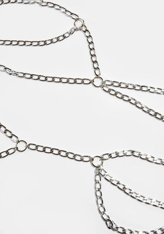 Metal Goddess Thigh Chain Set