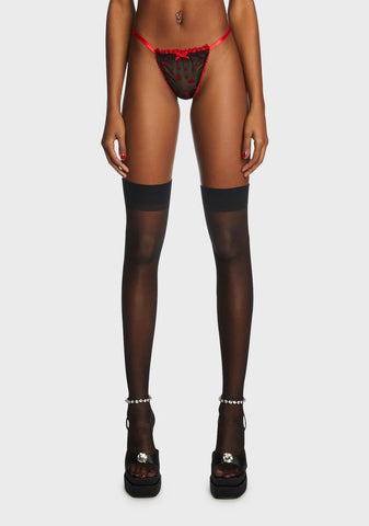 Midnight Feelin' Lovesick Thong Panties