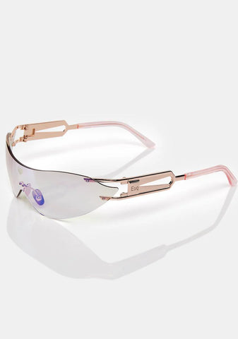 Pink Lzr Speqz Shield Sunglasses