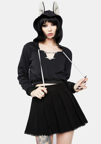 Feeling Flighty Cropped Hoodie