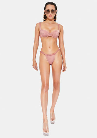 Peggy Rose Gold Bikini Set