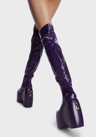 Plum Chemistry Crush Platform Boots