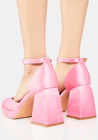 Blush Simply The Best Block Heels