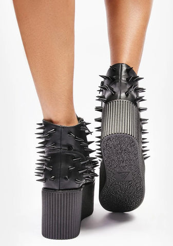 Blackout Kaos Lo Spike Platform Sneakers