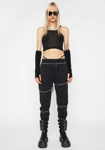 Reverb Unisex Contrast Stitch Joggers