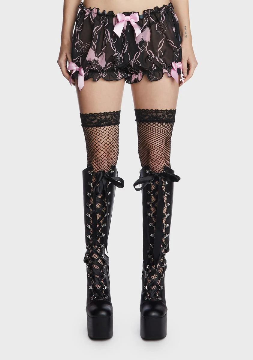 Tigthly Wound Chiffon Shorts