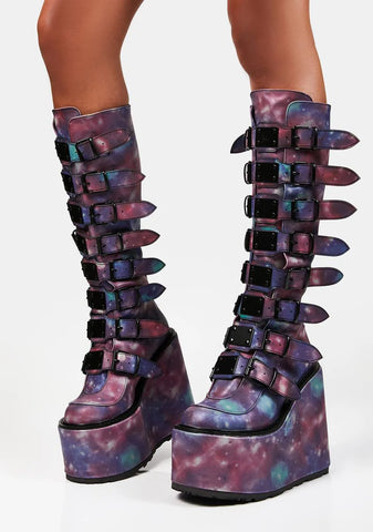 Blue Reflective Trinity Boots