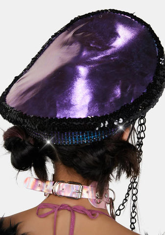 Violet March With Magic Captain Hat